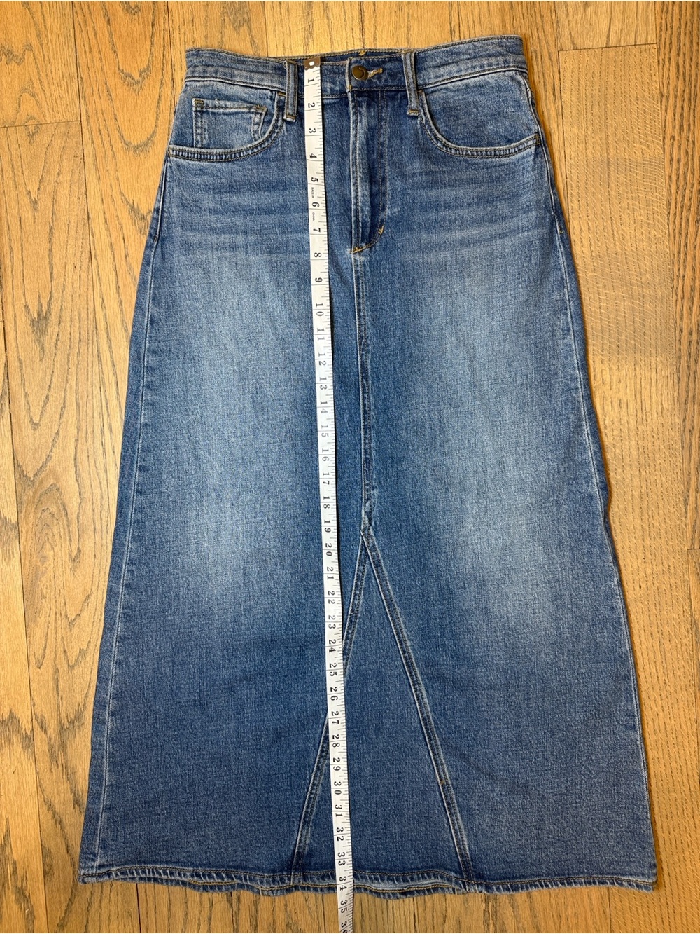 Joe’s The Elyssa Blue Denim Midi Maxi Women’s Skirt Size 26 - Picture 7 of 14